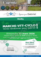 randonnée Marche VTT cyclo pour Gabriel